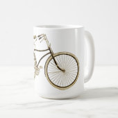 Vintag Brown Bike Kaffeetasse (VorderseiteRechts)