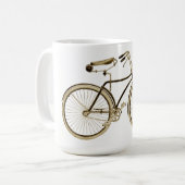 Vintag Brown Bike Kaffeetasse (Vorderseite Links)