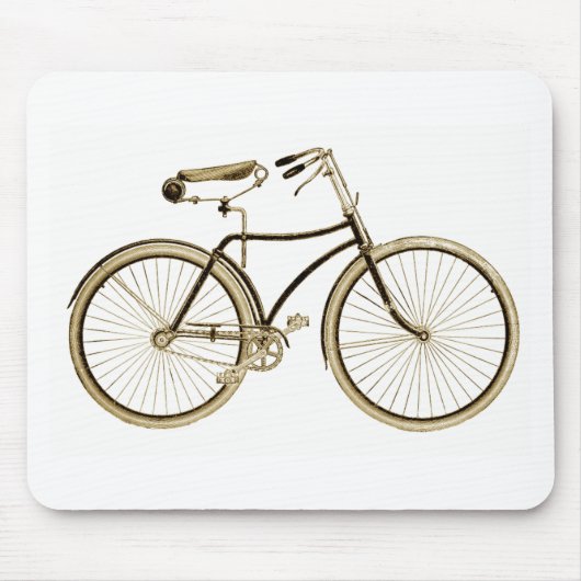 Vintag Brown Bike Mousepad (Vorne)