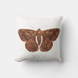 Vintag Brown Butterfly Illustration Kissen