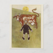 Vintag Brown Cow Nestle's Milk Postkarte (Vorderseite)