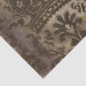 Vintag Brown Crown Motif Rustikale Decoupage Seidenpapier (Ausschnitt)