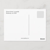 Vintag Brown Hotel (Louisville, Kentucky) Postkarte (Rückseite)