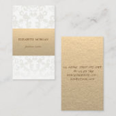 Vintag Brown Kraft Paper Visitenkarte (Vorne/Hinten)