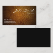 Vintag Brown Leather Elegante Vocal Coach Visitenkarte (Vorne/Hinten)