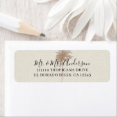 Vintag Brown Palm Tree Beach Hochzeit (Insitu)