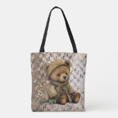 Vintag Brown Teddy Bär Tasche (Rückseite)