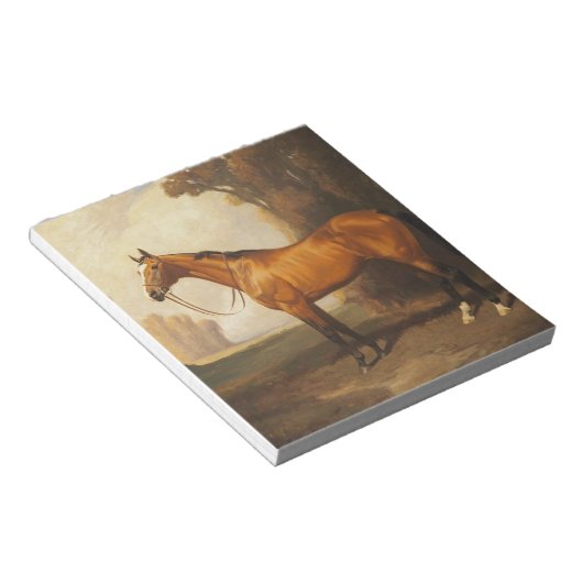 Vintag Brown Vollblutpferd Notizblock (angewinkelt)