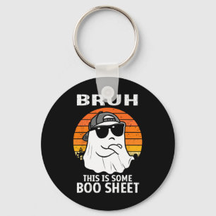 Vintag Bruh, das ist ein Boo-Sheet Ghost Hallowee Schlüsselanhänger