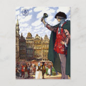 Vintag Brüssel Belgien Kommerzielle Messe Postkarte (Vorderseite)