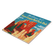 Vintag Bryce Canyon Nationalpark Utah Fliese (Seite)