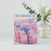 Vintag Bryce Canyon Nationalpark Utah Postkarte (Stehend Vorderseite)