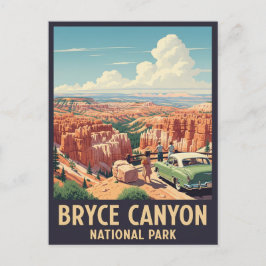 Vintag Bryce Canyon Nationalpark Utah Postkarte