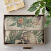 Vintag Buch Botany skull Decoupage Seidenpapier (Geschenk)