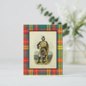 Vintag Buchanan Scottish Clansman Illustration (Stehend Vorderseite)