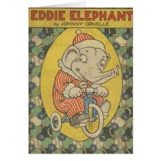 Vintag - Bucheinband Eddie-Elefant-1921, (Vorne)