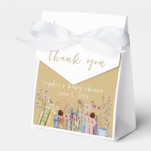 Vintag bucht eine neue Kapitel Babydusche Geschenkschachtel (Vorderseite)