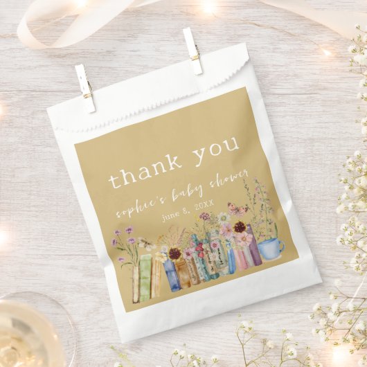 Vintag bucht eine neue Kapitel Babydusche Geschenktütchen (Ausgeschnitten)