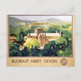 Vintag Buckfast Abbey Kloster Britische Eisenbahn Postkarte