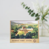 Vintag Buckfast Abbey Kloster Britische Eisenbahn Postkarte (Stehend Vorderseite)
