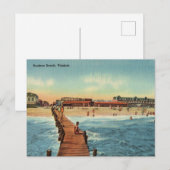 Vintag, Buckroe Beach, Virginia Postkarte (Vorne/Hinten)