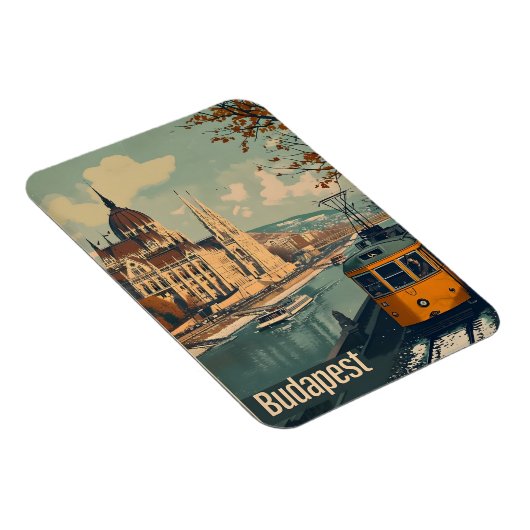 Vintag Budapest Magnet (Rechte Seite)