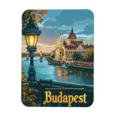 Vintag Budapest Magnet (Vertikal)