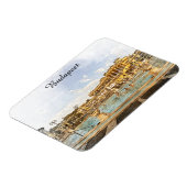 Vintag Budapest Ungarn Panoramasicht Magnet (Linke Seite)