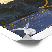 Vintag Budapest Ungarn Reiseplakat drucken Poster (Ecke)