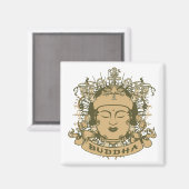 Vintag Buddha Face Magnet (Vorderseite/Rückseite)