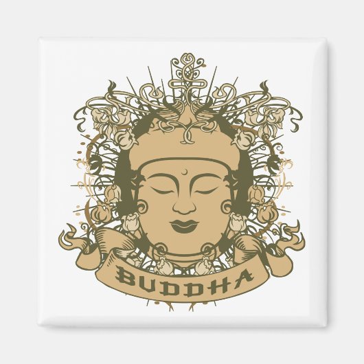 Vintag Buddha Face Magnet (Vorne)