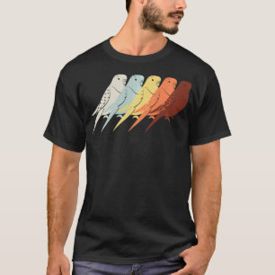 Vintag Budgie Budgerigar Bird Parakeet Pet Papagei T-Shirt