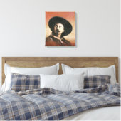 Vintag Buffalo Bill Portrait Leinwand (Insitu (Schlafzimmer))