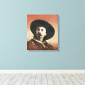 Vintag Buffalo Bill Portrait Leinwand (Insitu (Holzboden))