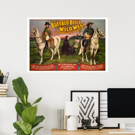 VINTAG Buffalo Bill POSTER (Heimbüro)