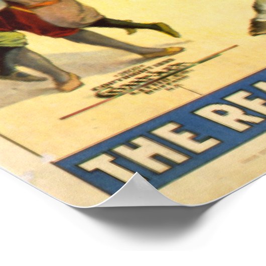 VINTAG Buffalo Bill POSTER (Bericht) (Ecke)