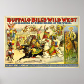 VINTAG Buffalo Bill POSTER (Bericht) (Vorne)