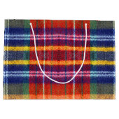 Vintag Buffalo Kariert Große Geschenktüte (Rückseite)