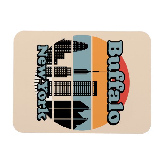 Vintag Buffalo New York Magnet (Horizontal)