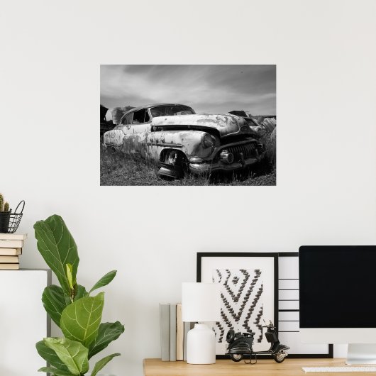 Vintag Buick Car Postage Poster (Heimbüro)