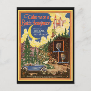 Vintag Buick Car Postkarte