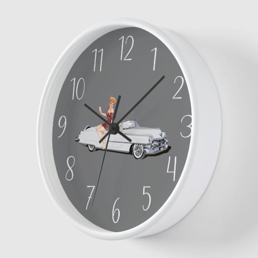 Vintag Buick und Pinup Uhr (Winkel)