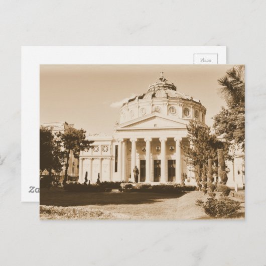 Vintag Bukarest Postkarte (Vorne/Hinten)