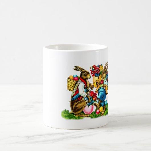 Vintag Bunnies Ostergeschenk Kaffeetasse (Mittel)