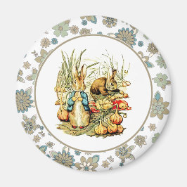 Vintag Bunnies Ostergeschenk Magnet