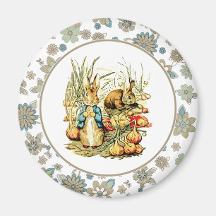 Vintag Bunnies Ostergeschenk Magnet