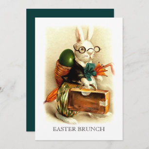 Vintag Bunny Custom Oaster Brunch Einladung