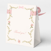 Vintag Bunny Floral Baby Dusche Geschenkschachtel (Rückseite)