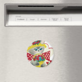 Vintag Bunny Hallo Magnet (In Situ (Geschirrspüler))