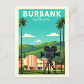 Vintag Burbank California Postkarte (Vorderseite)